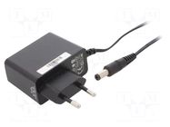 Power supply: switching; mains,plug-in; 12VDC; 0.5A; 6W; 78.88% POS