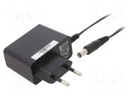 Power supply: switching; mains,plug-in; 12VDC; 1A; 12W; 82.96% POS