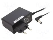 Power supply: switching; mains,plug-in; 12VDC; 2A; 24W; 86.2%; POSC POS