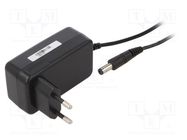 Power supply: switched-mode; mains,plug; 12VDC; 2A; 24W; Plug: EU POS