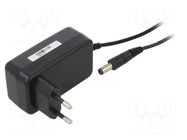 Power supply: switching; mains,plug-in; 12VDC; 2A; 24W; 86.2%; POSC POS