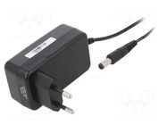 Power supply: switching; mains,plug-in; 12VDC; 2A; 24W; 86.2%; POSC POS