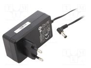 Power supply: switched-mode; mains,plug; 12VDC; 3A; 36W; Plug: EU POS