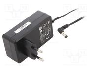 Power supply: switching; mains,plug; 12VDC; 3A; 36W; Plug: EU; black POS