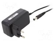 Power supply: switching; mains,plug-in; 24VDC; 1A; 24W; 86.16% POS