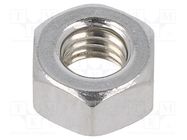 Nut; hexagonal; M6; 1; A2 stainless steel; 10mm; BN 5713; DIN 934 BOSSARD