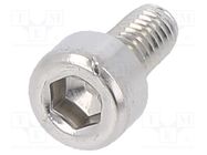 Screw; M3x6; 0.5; Head: cheese head; hex key; HEX 2,5mm; DIN 912 