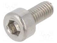 Screw; M3x6; 0.5; Head: cheese head; hex key; HEX 2.5mm; DIN 912 KRAFTBERG
