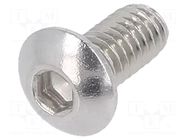 Screw; M4x8; 0.7; Head: button; hex key; HEX 2.5mm; ISO 7380-1 KRAFTBERG
