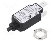 Circuit breaker; Urated: 240VAC; 48VDC; 14.5A; SPST; Poles: 1; screw SCHURTER