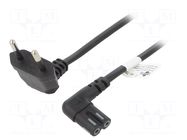 Cable; 2x0.75mm2; PVC; 2m; black; 2.5A; 250V; Sonos GOOBAY
