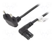 Cable; 2x0.75mm2; PVC; 3m; black; 2.5A; 250V; Sonos GOOBAY