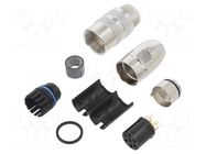 Connector: M16; plug; female; PIN: 7; 5A; 250V; soldering; for cable LUMBERG