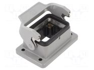 Enclosure for connectors: HDC; size 6B; for panel mounting; IP65 HARTING