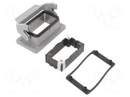 Enclosure for connectors: HDC; size 10B; for panel mounting HARTING