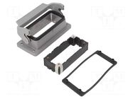 Enclosure for connectors: HDC; size 16B; for panel mounting HARTING