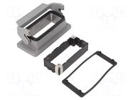 Enclosure for connectors: HDC; size 16B; for panel mounting HARTING