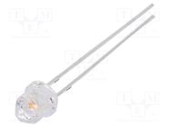 LED; 3mm; yellow/blue; 30°; Front: convex; 2.1÷2.6/2.9÷3.4V; round OPTOSUPPLY