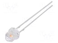 LED; yellow/blue; 3mm; 30°; Front: convex; 2.1÷2.6/2.9÷3.4VDC OPTOSUPPLY