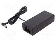 Power supply: switching; 48VDC; 1.5A; Out: 5,5/2,1; 70W; 80÷264VAC CINCON