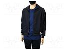 Sweatshirt; ESD; S; cotton,polyester,carbon fiber; black EUROSTAT GROUP