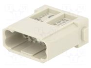 Connector: HDC; module; male; 10A; 250V; Han-Modular®; PIN: 12 HARTING