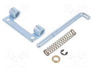 Hinge; Width: 24mm; stainless steel; H: 60mm; Pin material: steel 