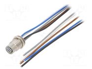 Cable: for sensors/automation; M12; PIN: 5; straight; 1m; plug; PUR MURRELEKTRONIK