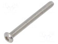 Screw; M2.5x10; 0.45; Head: cheese head; hex key; HEX 2mm; DIN 912 KRAFTBERG