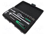 Wrench-set; 6-angles,socket spanner; Mounting: 1/4" STAHLWILLE