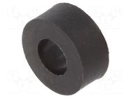 Spacer sleeve; cylindrical; polyamide; L: 3mm; Øout: 7mm; black DREMEC