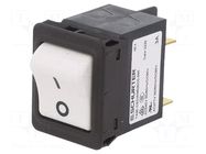 Circuit breaker; Urated: 240VAC; 60VDC; 3A; DPST; Poles: 2; SNAP-IN SCHURTER