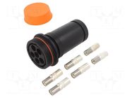Connector: circular; plug; female; PIN: 6; 150A; Buccaneer 9000 BULGIN
