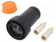 Connector: circular; plug; male; PIN: 2; 225A; Buccaneer 9000; IP68 BULGIN