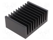 Heatsink: extruded; grilled; black; L: 75mm; W: 100mm; H: 40mm SEIFERT ELECTRONIC