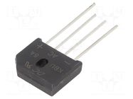 Bridge rectifier: single-phase; Urmax: 50V; If: 8A; Ifsm: 175A; flat DC COMPONENTS