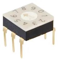 ROTARY CODED SWITCH, 10POS, 20V, TH
