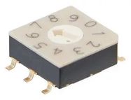 ROTARY CODED SWITCH, 10POS, 20V, SMD