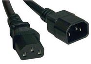 POWER CORD, IEC C14/IEC C13, 1.5FT, 15A