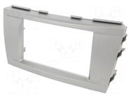 Radio frame; Toyota; 2 DIN; silver ACV