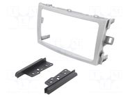 Radio frame; Toyota; 2 DIN; silver ACV