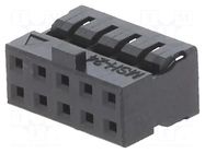 Connector: wire-wire/PCB; plug; female; PIN: 10; Milli-Grid; 2mm MOLEX