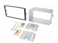 Radio frame; Kia; 2 DIN; black ACV