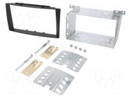 Radio frame; Kia; 2 DIN; black ACV