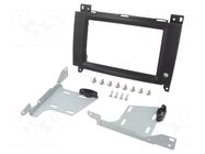 Radio frame; Mercedes; 2 DIN; black ACV