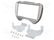 Radio frame; Nissan; 2 DIN; silver ACV