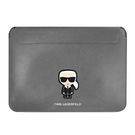 Karl Lagerfeld Saffiano Ikonik Karl case for a 16&quot; laptop - silver, Karl Lagerfeld