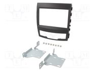 Radio frame; SsangYong; 2 DIN; black ACV