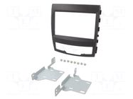 Radio frame; SsangYong; 2 DIN; black ACV