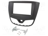 Radio frame; Opel; 2 DIN; black ACV